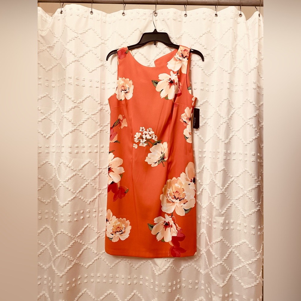 Salmon Colored Flower Dress